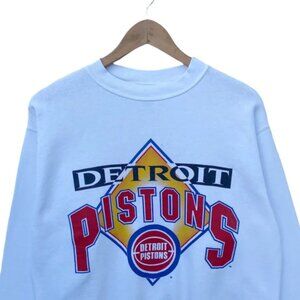 Vintage Detroit Pistons Sweatshirt, Retro Big Logo Detroit Pistons NBA Shirt Tee